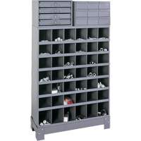 Modular Small Parts Storage Unit, Steel, 13 Drawers, 33-3/4" x 12-1/4" x 59", Grey Cintas