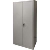 Armoire de rangement, Acier, 4 Tablettes, 66" h x 30" la x 15" P, Gris Cintas