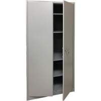 Storage Cabinet, Steel, 4 Shelves, 78" H x 36" W x 24" D, Grey Cintas
