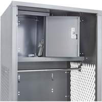 Casier pour &eacute;quipement, Acier, 24" la x 18" p x 72" h, Gris Cintas