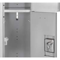 Lockers, 3 -tier, 12" x 18" x 86", Steel, Grey, Knocked Down Cintas
