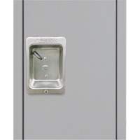 Lockers, 3 -tier, 12" x 18" x 86", Steel, Grey, Knocked Down Cintas