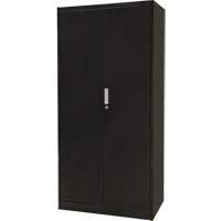 Armoire de rangement combin&eacute;e, 36" la x 18" p x 72" h, Noir Cintas