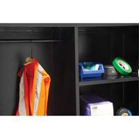 Armoire de rangement combin&eacute;e, 36" la x 18" p x 72" h, Noir Cintas