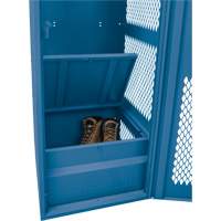 Casier pour &eacute;quipement avec porte, Acier, 24" la x 18" p x 72" h, Bleu fonc&eacute; Cintas