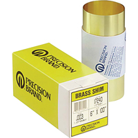 Slotted Shim Assortments, 3" L x 0.001"- 0.125" Thickness, 3" W, Stainless Steel Cintas