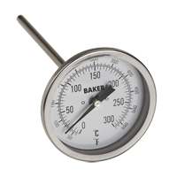 Bi-Metal Thermometers, Contact, Analogue, 50-550°F (0-260°C) Cintas