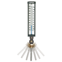 Variable Angle Industrial Thermometers, Contact, Analogue, 0-120°F (-17-49°C) Cintas
