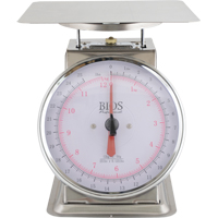 Top Loading Scale, 25 lbs. 12 kg Cap., 0.125 lbs. / 50 g Graduations Cintas