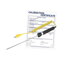 Air/Gas Thermocouple Probe with Calibration Certificate, 900 °C (1652°F) Max. Temp. Cintas
