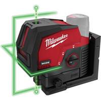 Laser vert &agrave; lignes crois&eacute;es et points d'aplomb M12 sans fil (outil seulement) Cintas
