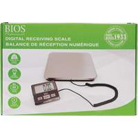 Digital Receiving Scale, 220 lbs. Cap., 1 lbs. Graduations Cintas