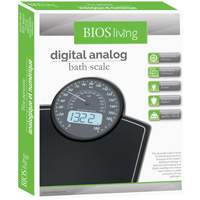 Digital Analog Scale, 396 lbs. Cap., 100 g / 0.2 lbs. Graduations Cintas