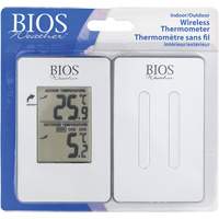Thermom&egrave;tre sans fil int&eacute;rieur/ext&eacute;rieur, Sans contact, Analogique, 31-158°F (-35-70°C) Cintas