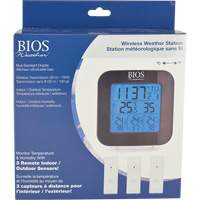Station m&eacute;t&eacute;orologique sans fil avec 3 capteurs, Sans contact, Num&eacute;rique, 40-158°F (-40-70°C) Cintas