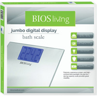 Jumbo Digital Display Scale, 550 lbs. Cap., 0.2 lbs. / 0.1 kg Graduations Cintas