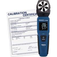 An&eacute;mom&egrave;tre &agrave; h&eacute;lices Bluetooth Smart avec certificat de calibration, Enregistrement des donn&eacute;es, Gamme de v&eacute;locit&eacute; d'air de 0,6 - 25 m/sec/118 - 4921 pi/min/2,1 - 90 km/h/1,3 - 55,9 mi/h Cintas
