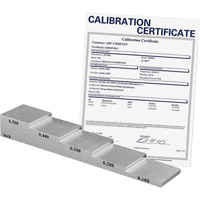 Bloc d'&eacute;talonnage de 5 &eacute;paisseurs avec certificat de calibration Cintas