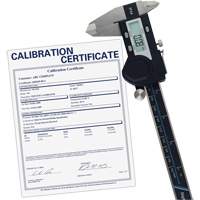 Pied &agrave; coulisse num&eacute;rique de 6" (150 mm) avec certificat de traçabilit&eacute; de l'&eacute;talonnage, R&eacute;solution de 0,0005" (0,01 mm), 0" - 6" (0 mm - 150 mm) gamme de mesure Cintas