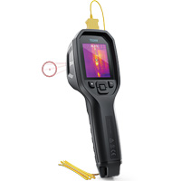 24:1 Spot IR Thermal Imaging Camera with Bullseye Laser & Type K Thermocouple, 160 x 120 pixels, -10° - 45°C (14° - 113°F), 70 mK Cintas