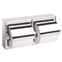Two-Roll Toilet Paper Dispenser with Hoods, Multiple Roll Capacity Cintas