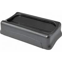 Contenants Slim Jim a/canaux de ventilation, Couvercle &agrave; battant, Plastique, Convient aux contenants 20-1/2" x 11-2/5" Cintas