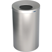 Lobby Waste Receptacle, Stainless Steel, 33 US gal. Cintas