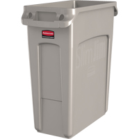 Slim Jim&reg; Vented Containers, Deskside, Polyethylene, 16 US gal. Cintas