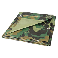B&acirc;che, Robuste, Camouflage, 6' x 8' x 6 mils Cintas