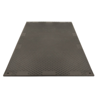 Medium-Duty Ground Protection, 4' x 8', High Density Polyethylene, Smooth/Textured, Black Cintas