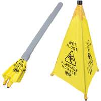"Wet Floor" Pop-Up Safety Cone, Bilingual with Pictogram Cintas