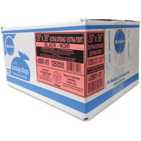 Industrial Garbage Bags, X-Strong, 36" W x 26" L, 1.17 mils, Black Cintas