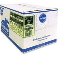 Industrial Garbage Bags, Strong, 38" W x 30" L, 0.85 mils, Black Cintas