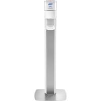 Messenger ES8 Silver Panel Floor Stand with Dispenser Cintas