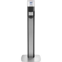 Messenger ES8 Silver Panel Floor Stand with Dispenser Cintas