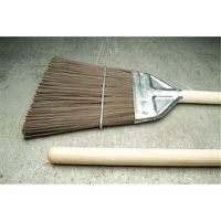 Railroad Broom, Wood Handle, Polypropylene Bristles, 55" L Cintas