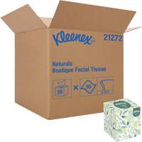 Kleenex&reg; Naturals Boutique* Facial Tissue, 2 Ply, 7.8" L x 8.3" W, 95 Sheets/Box Cintas