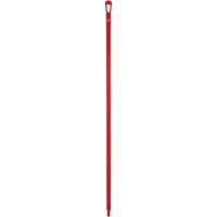 Ultra Hygiene Handle, Broom/Scraper/Squeegee, Red, Ergonomic, 59" L Cintas