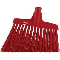 Angle Broom Head, X-Coarse Bristles, 12", Polyester, Red Cintas