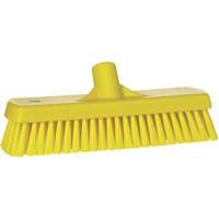 Deck & Wall Scrub Brush, Stiff Bristles, 12", Polyester, Yellow Cintas