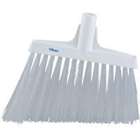 T&ecirc;te de balai oblique, Crins Extra-ferme, 12", Polyester, Blanc Cintas
