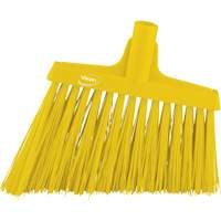 Angle Broom Head, X-Coarse Bristles, 12", Polyester, Yellow Cintas