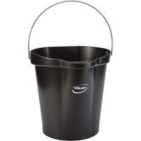 Seau pour l'hygi&egrave;ne des aliments, Noir, 3 gal. US Cintas