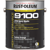 Base de mastic &eacute;poxy DTM du syst&egrave;me 9100, Orange s&eacute;curit&eacute;, Gallon Cintas