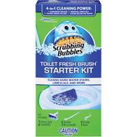 Trousse de d&eacute;marrage de brosse pour cuvettes Scrubbing Bubbles Fresh Brush, Recharge Cintas