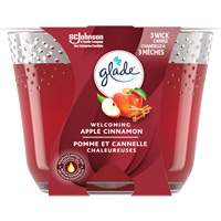 Chandelle &agrave; trois m&egrave;ches Glade, Pomme cannelle Cintas