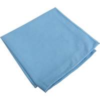 Specialty Glass & Mirror Suede Cloths, Microfibre, Blue Cintas