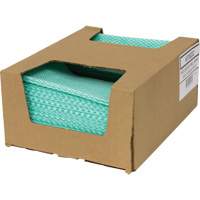 SaniWorks&reg; Choice Counter Cloths, Green/White Cintas