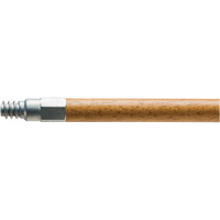 Handle with Metal Tip, Wood, ACME Threaded Tip, 1-1/8" Diameter, 60" Length Cintas