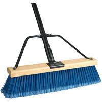 Ryno Push Broom with Braced Handle, 36", Fine, PVC Bristles Cintas